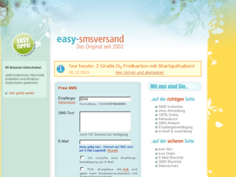 easy-smsversand.de website preview