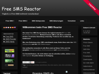 free-sms-reactor.blogspot.com website preview