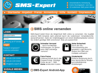 sms-expert.de website preview