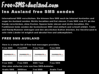 free-sms-ausland.com website preview
