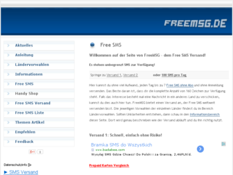 freemsg.de website preview