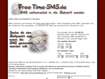 free-time-sms.de website preview