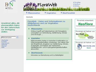 floraweb.de website preview