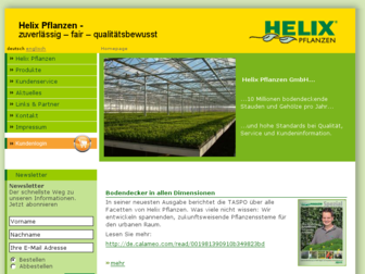 helix-pflanzen.de website preview