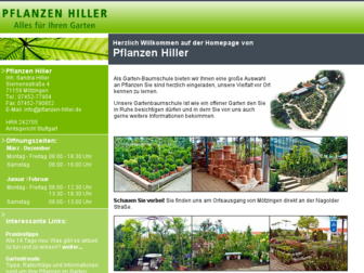 pflanzen-hiller.de website preview