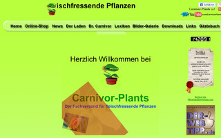 carnivor-plants.de website preview