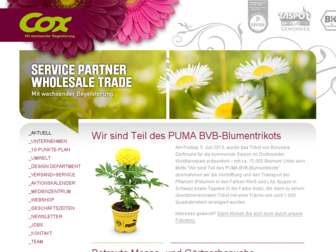 cox-pflanzen.de website preview