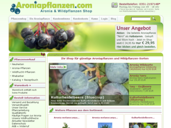 aroniapflanzen.com website preview