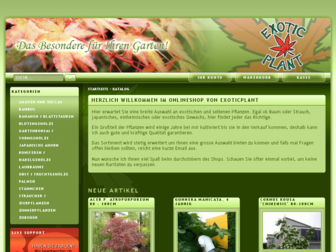 exoticplant.de website preview