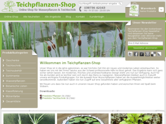 teichpflanzen-shop.de website preview