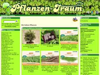 pflanzen-traum.de website preview