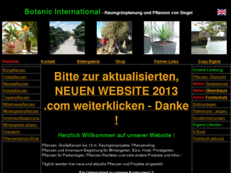botanic-international.eu website preview