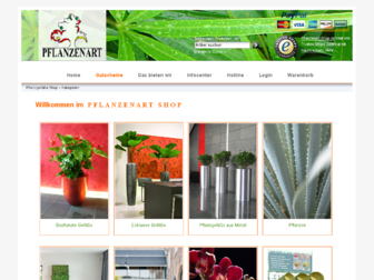 pflanzenart-shop.de website preview
