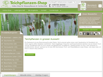 teichpflanzenshop.de website preview