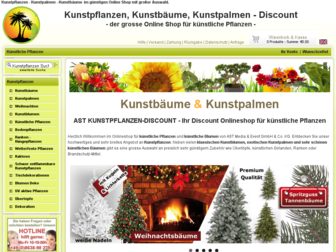 kunstpflanzen-discount.com website preview