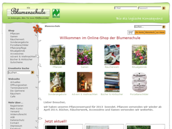 shop2.blumenschule.de website preview
