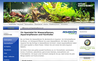 aquariumpflanzen.net website preview