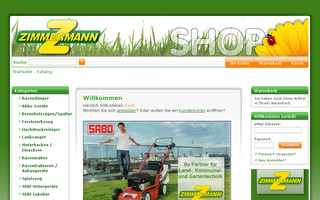shop.zimmermann-gartentechnik.de website preview