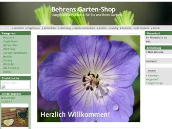 behrens-gartenshop.de website preview
