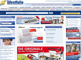 westfalia.de website preview