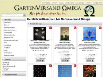 gartenversand-omega.de website preview