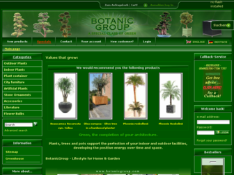 botanicgroup.com website preview