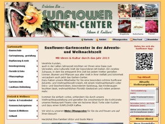 sunflower-gartencenter.de website preview