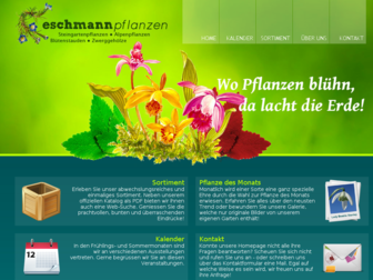 eschmannpflanzen.ch website preview