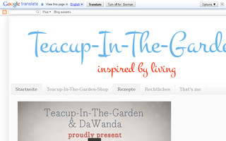 teacup-in-the-garden.blogspot.com website preview