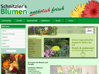 schnitzler-blumen.de website preview