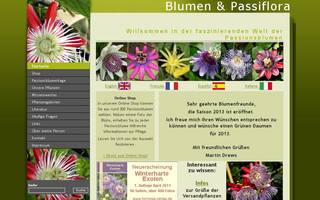 blumen-passiflora.de website preview