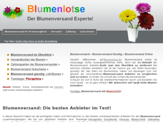 blumenlotse.de website preview