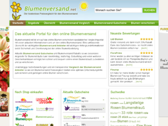 blumenversand.net website preview