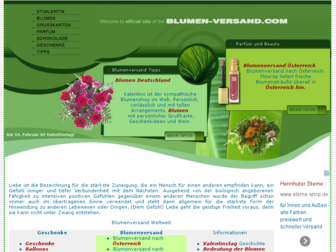 blumen-versand.com website preview