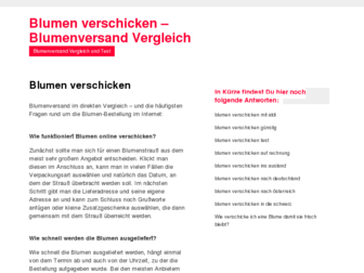 blumenverschicken.net website preview