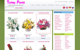 turkey-florist.org website preview