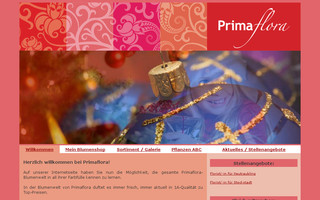primaflora.de website preview