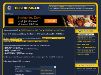 best4sms.de website preview