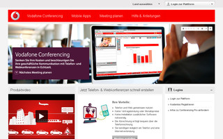 conferencing.vodafone.de website preview