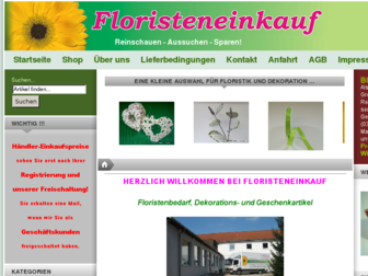 floristeneinkauf.de website preview