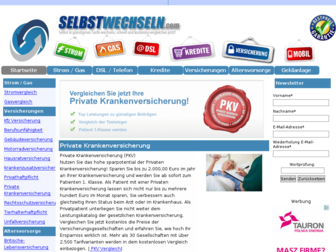 selbstwechseln.com website preview