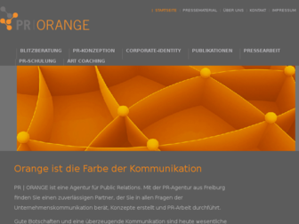 pr-orange.de website preview