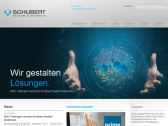 schubert-system-elektronik.de website preview