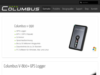 columbus-gps.de website preview