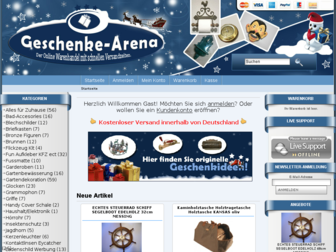 geschenke-arena.de website preview