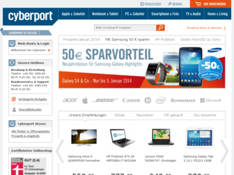 cyberport.de website preview