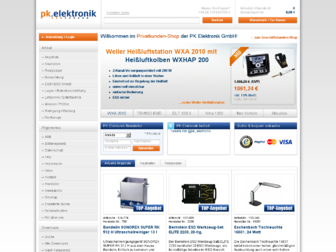 pkelektronik.com website preview