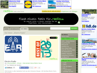 electroradio.radio.de website preview