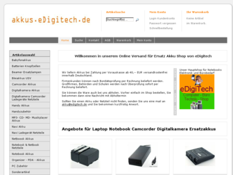 akkus.edigitech.de website preview