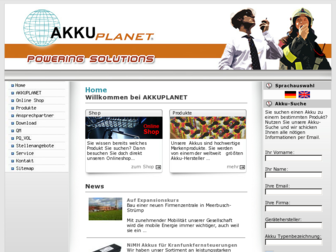 akkuplanet.de website preview